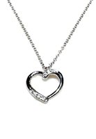 Collana Donna Oro Donna Love in Oro bianco Diamante DFPF1058.002